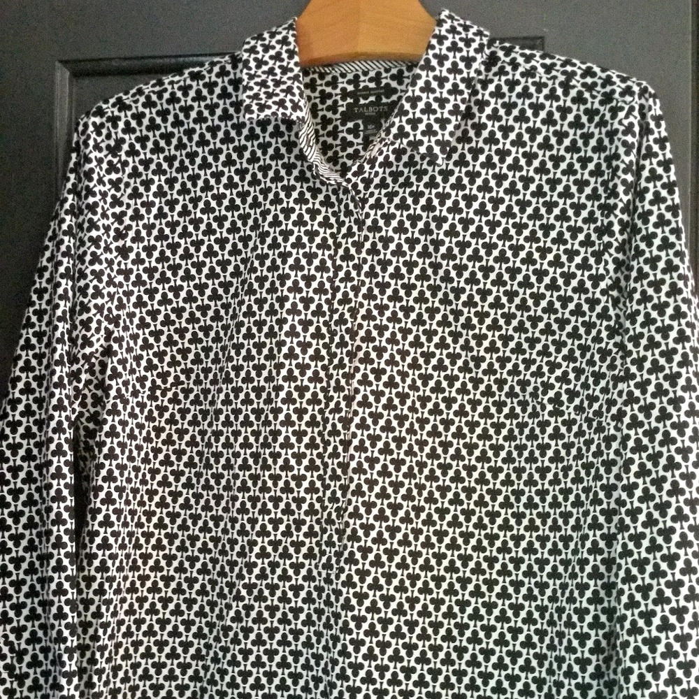 Talbots Wrinkle Resistant Tunic Top 16Petite